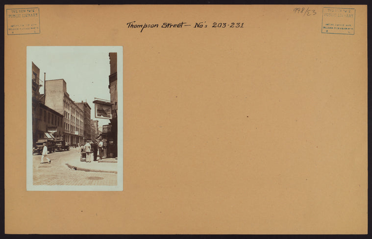 Manhattan: Thompson Street - Bleecker Street
