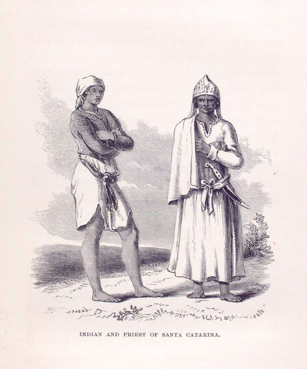 Indian and priest of Santa Catarina