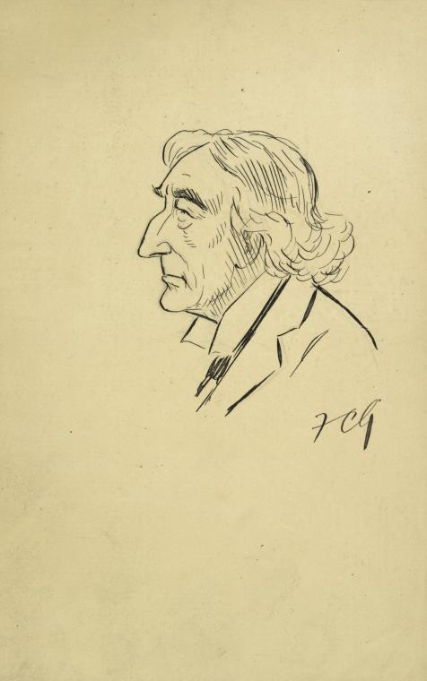 Caricature of unidentified actor