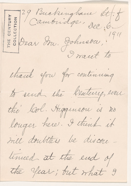 Higginson, Mary T