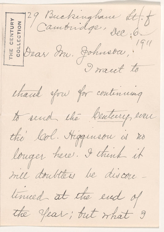 Higginson, Mary T