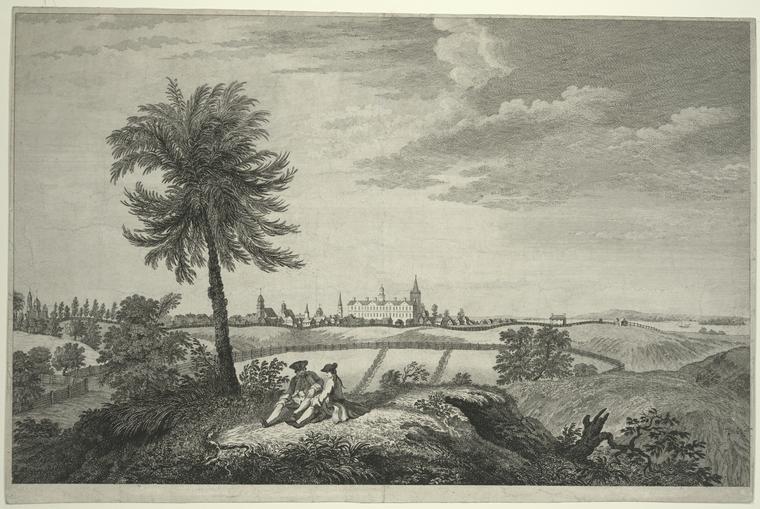 [A south east view of the city of New York, in North America = Vue du sud est de la ville de New York, dans l'Amérique septentrionale.]