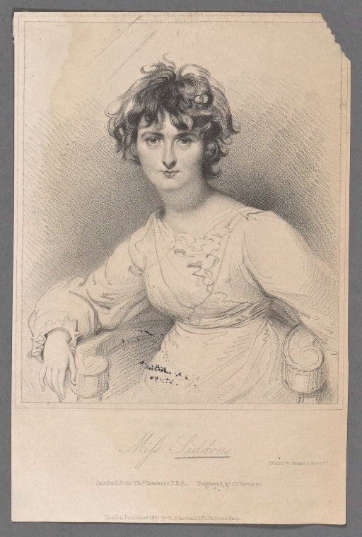 Miss Siddons [Maria Siddons, daughter of Sarah Siddons]