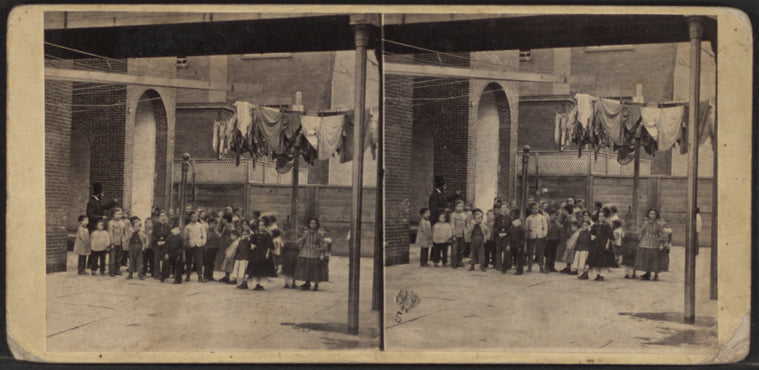 School children at the Home for the Friendless.