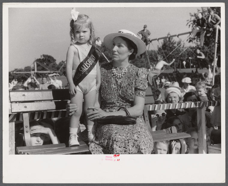 Winner of childrens' division in beauty contest during July 4th celebration at Salisbury, Maryland.