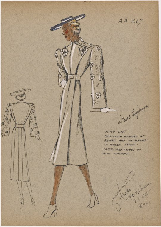 Fitted coat.