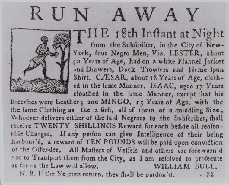 Runaway slave advertisement