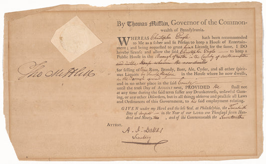 License for Christopher Engle, at Philadelphia to keep a public house