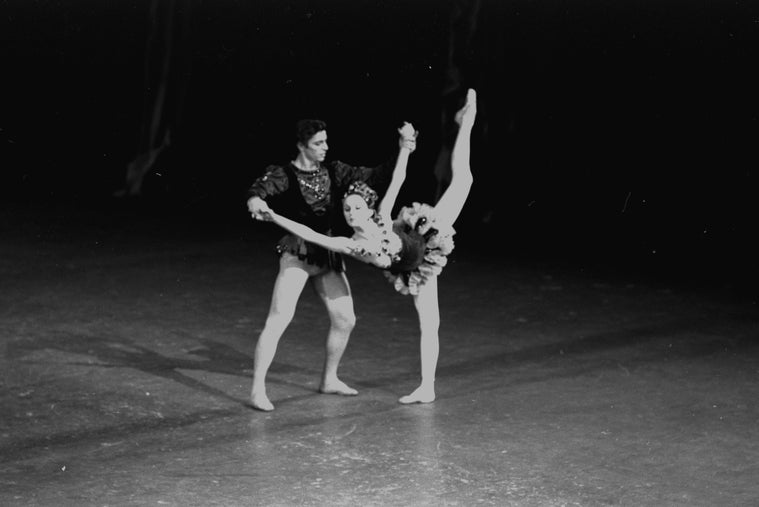 New York City Ballet production of "Jewels" ("Rubies") with Edward Villella and Patricia McBride, choreography by George Balanchine (New York)