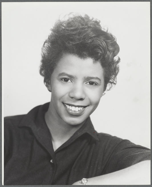 Playwright Lorraine Hansberry in publicity photo