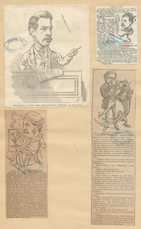 James Gordon Bennett [four portraits].