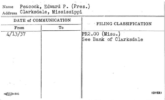 Peacock, Edward P. (Pres.)