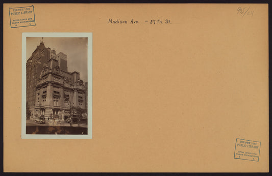 Manhattan: Madison Avenue - 37th Street (East)