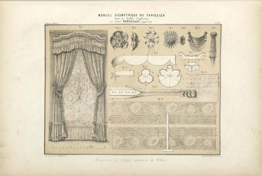 Disposition de diverses garnitures de rideaux.