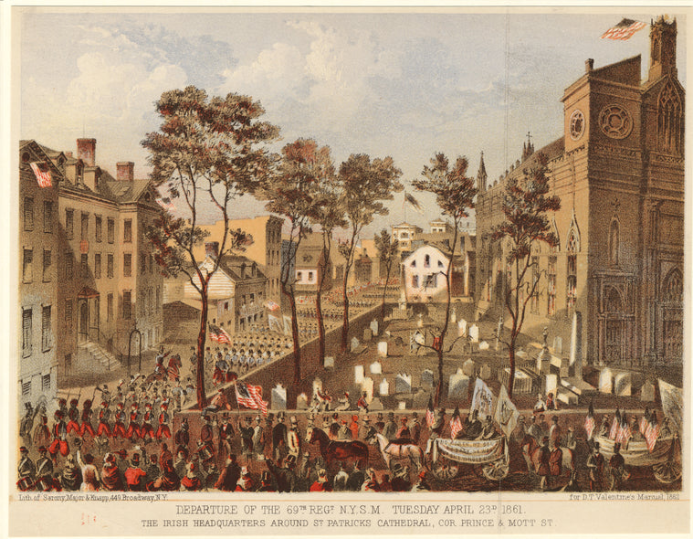 Departure of the 69th Regt. N.Y.S.M. Tuesday April 23rd, 1861