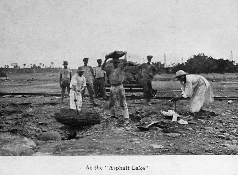 At the "Asphalt Lake."
