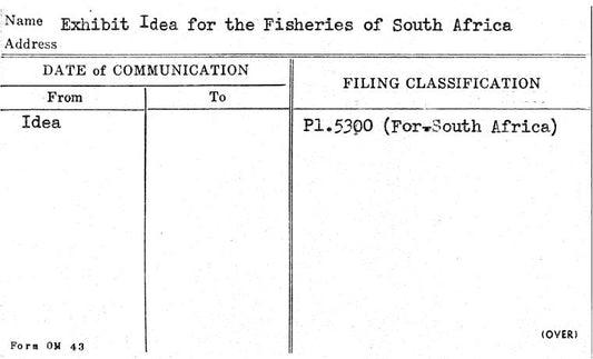 Exhibit Idea for the Fisheries of South Africa