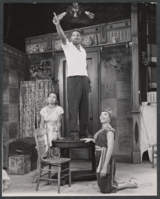 Ruby Dee, Ossie Davis and Diana Sands in the stage production A Raisin in the Sun