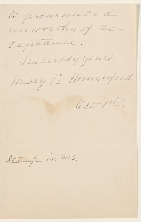 Hungerford, Mary C