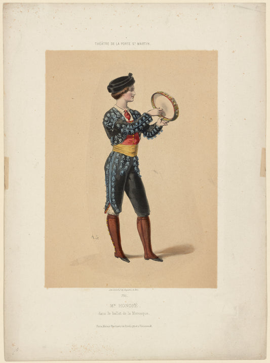 Théâtre de la Porte St. Martin. Mr. Honoré dans le ballet de la Moresque