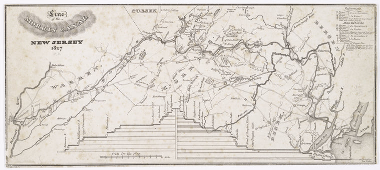 Line of the Morris Canal, New Jersey, 1827