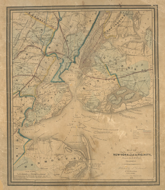 Map of New-York and its vicinity
