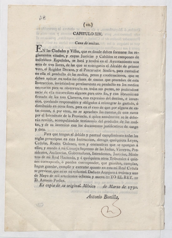 Decree concerning the education, treatment, and occupation of slaves in the Indies and the Philippine Islands - Argentina