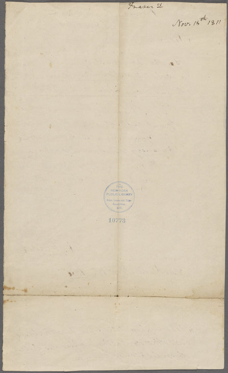 Letter from Donald Fraser