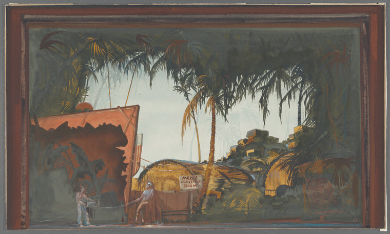 South Pacific set design (Seabees camp)