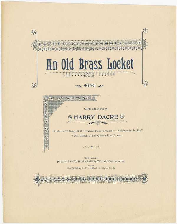 An old brass locket