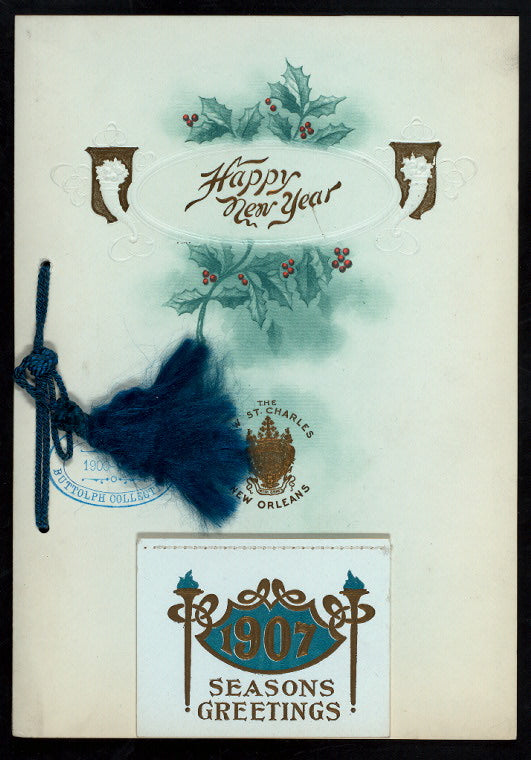 NEW YEAR'S DINNER [held by] THE NEW ST. CHARLES [at] "NEW ORLEANS, LA" (HOTEL;)