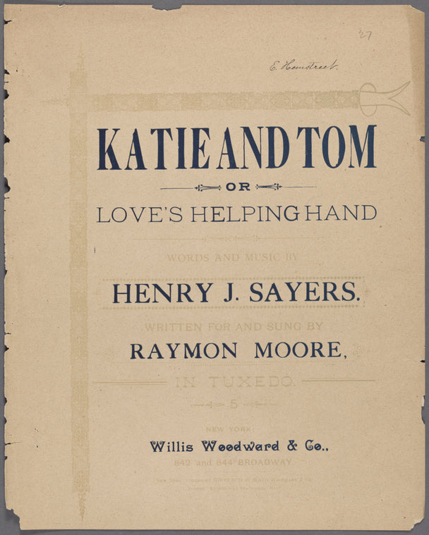 Katie and Tom, or, Love's helping hand