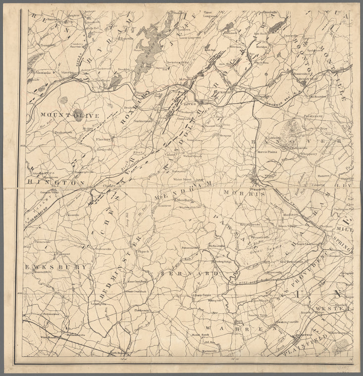 Map of a part of northern New Jersey