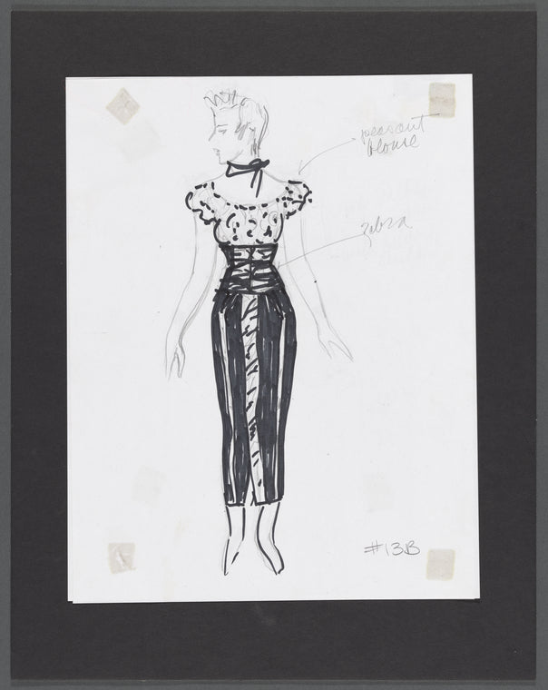 Grease: Untitled costume sketch