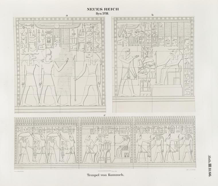 Neues Reich. Dynastie  XVIII.  Tempel  von Kummeh [Kumma].