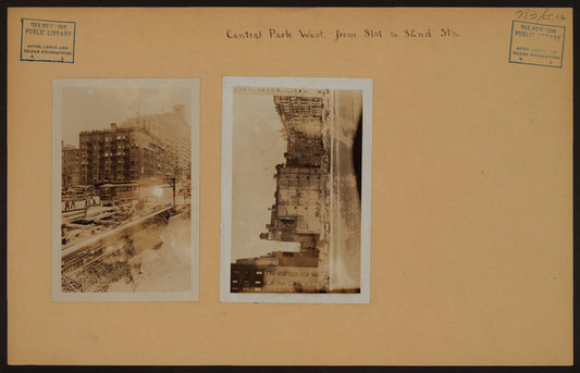 Manhattan: Central Park West - 81st Street