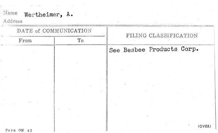 Wertheimer, A.