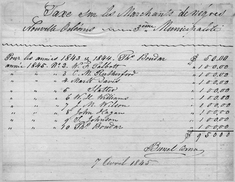 Tax on Slave Merchants