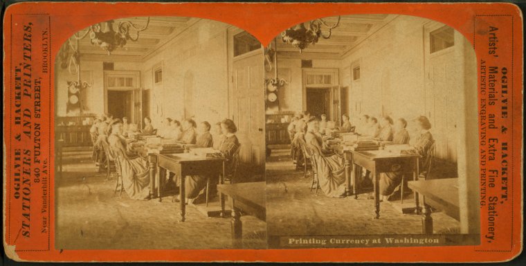 Printing Currency at Washington.