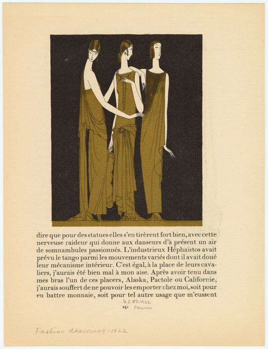 Evening gowns, France, 1920s