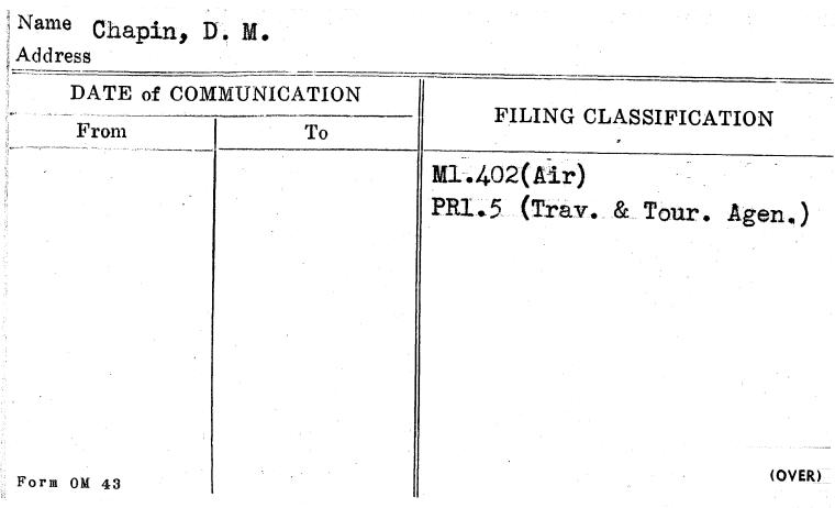 Chapin, D.M.