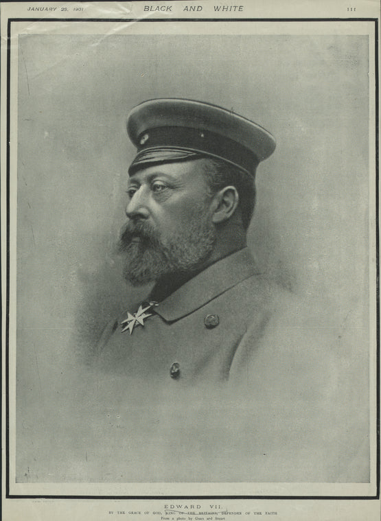 Edward VII, king of Great Britain.