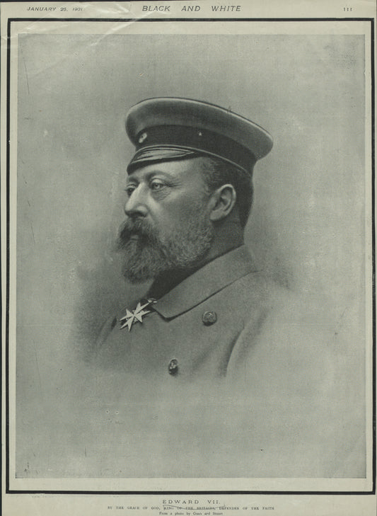Edward VII, king of Great Britain.