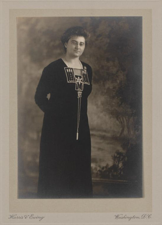 Full-length portrait of Rosika Schwimmer