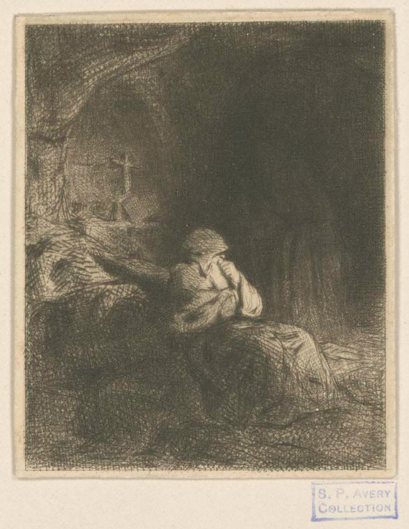 Moine en prière.