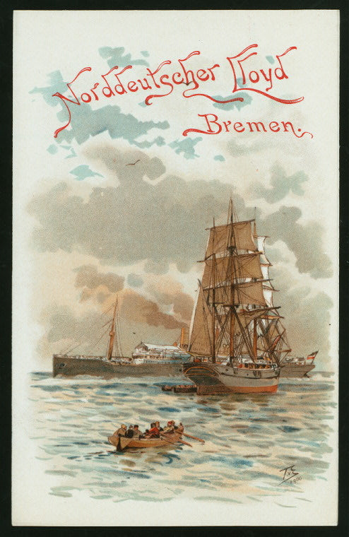 LUNCH [held by] NORDDEUTSCHER LLOYD BREMEN [at] "EN ROUTE 'FRIEDRICH DER GROSSE""" (SS)