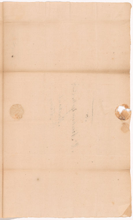 Livingston, Robert, Junr., addressed to Mr. Abraham Yates Junr. Merchant in Albany