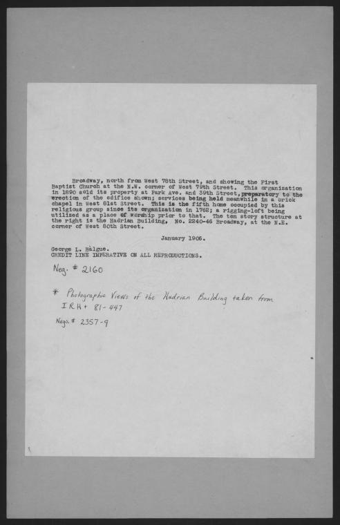 Manhattan: Broadway - 78th Street (West)