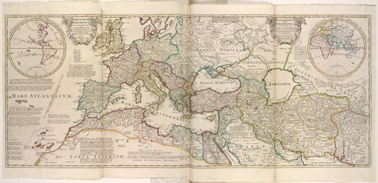 An historical map of Roman Empire and the neighbouring barbarous nations to the year of our Lord four hundred, when the empire began to be rent with foreign invasions.