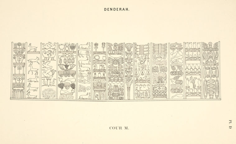 Denderah. Cour M.